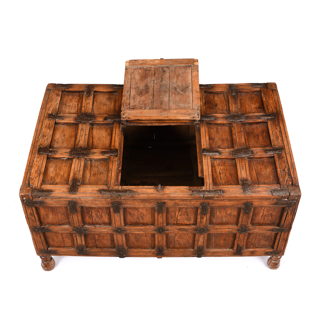 Interior Of Indian Stick Box Storage Chest From Jaisalmer - 19thC | Indigo Antiques