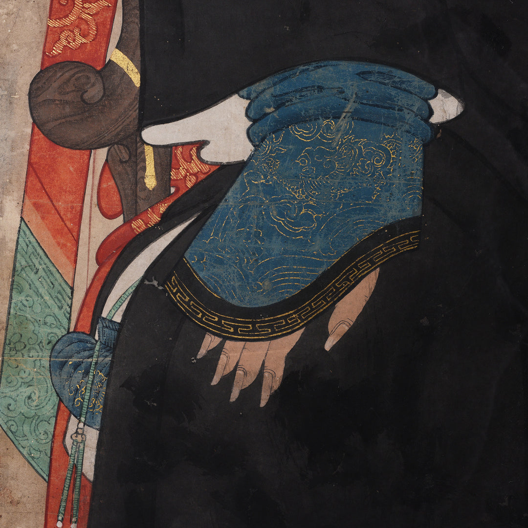 Framed Chinese Ancestor Painting - 19thC