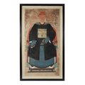 Framed Chinese Ancestor Painting - 19thC