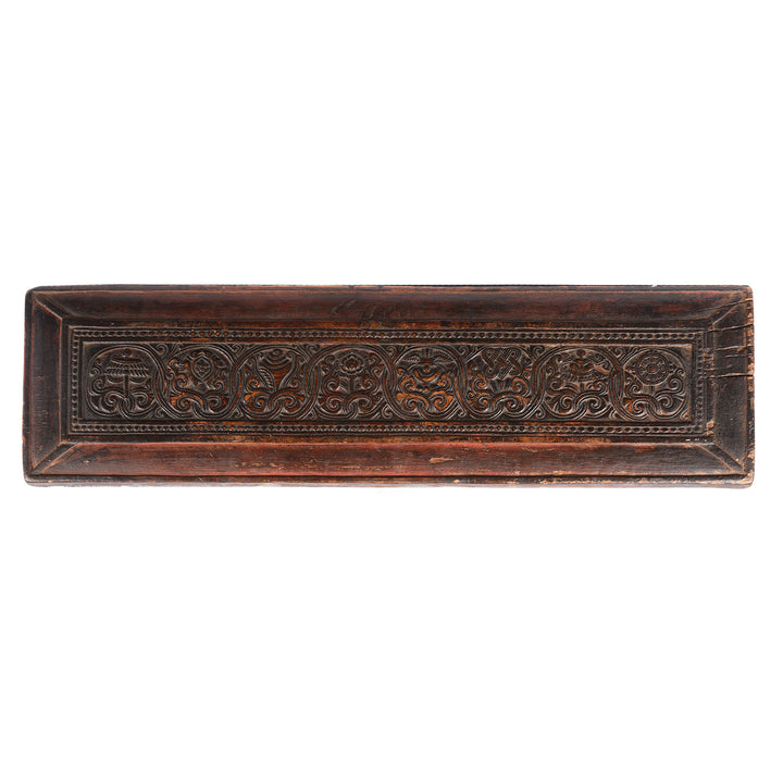 Antique Tibetan Sutra Prayer Book  Cover - 19th Century | Indigo Antiques