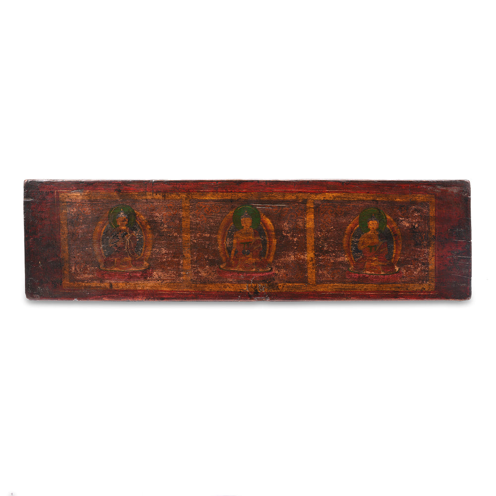 Antique Tibetan Sutra Prayer Book  Cover - 19th Century | Indigo Antiques
