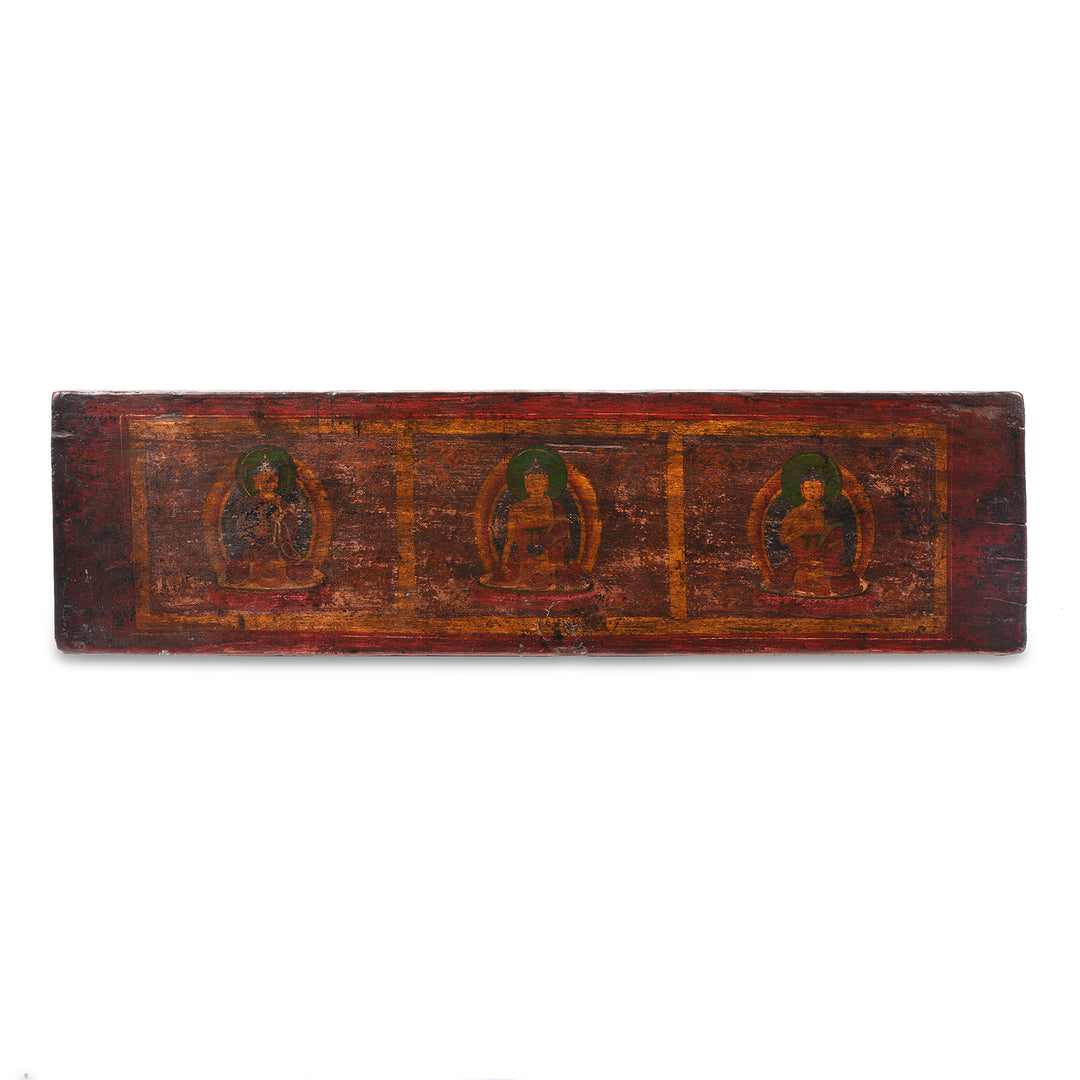Antique Tibetan Sutra Prayer Book  Cover - 19th Century | Indigo Antiques