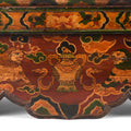 Old Tibetan Folding Choksar With Later Painting