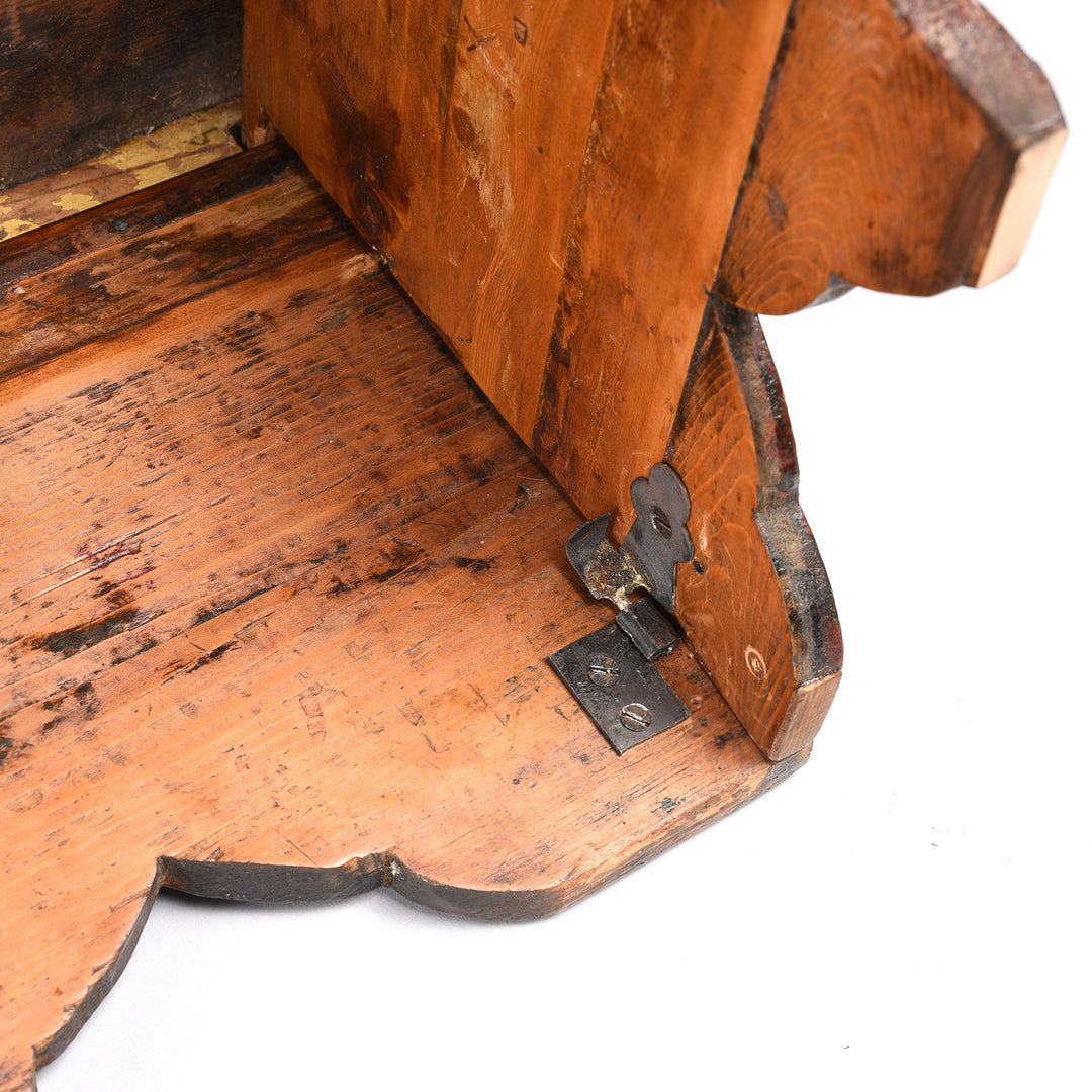 Folding Mechanism Detail From Antique Old Tibetan Folding Choksar With Later Paint | Indigo Antiques