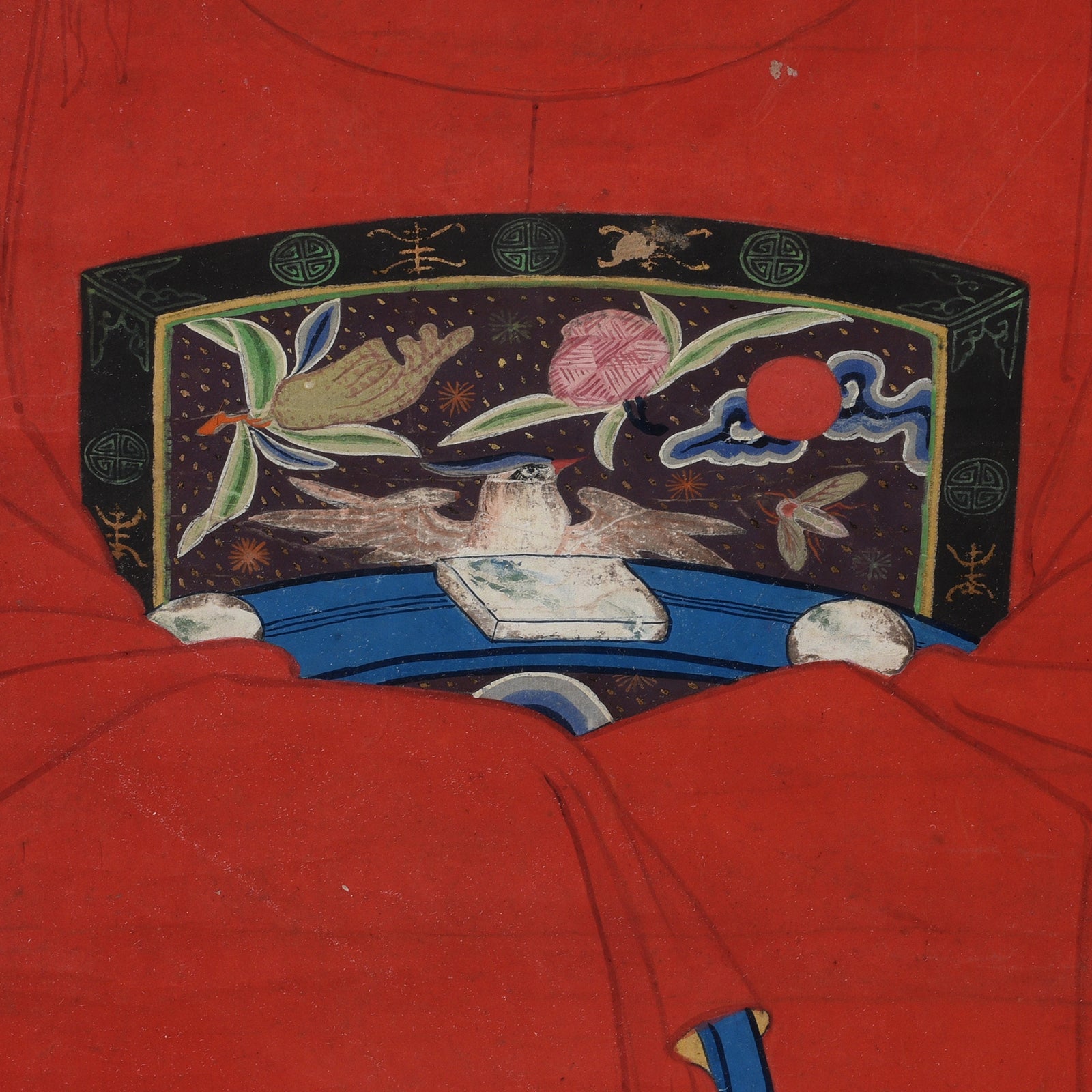 Framed Chinese Ancestor Painting - Ca 1928
