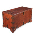 Red Lacquer Camphor Chinese Chest - 18th Century