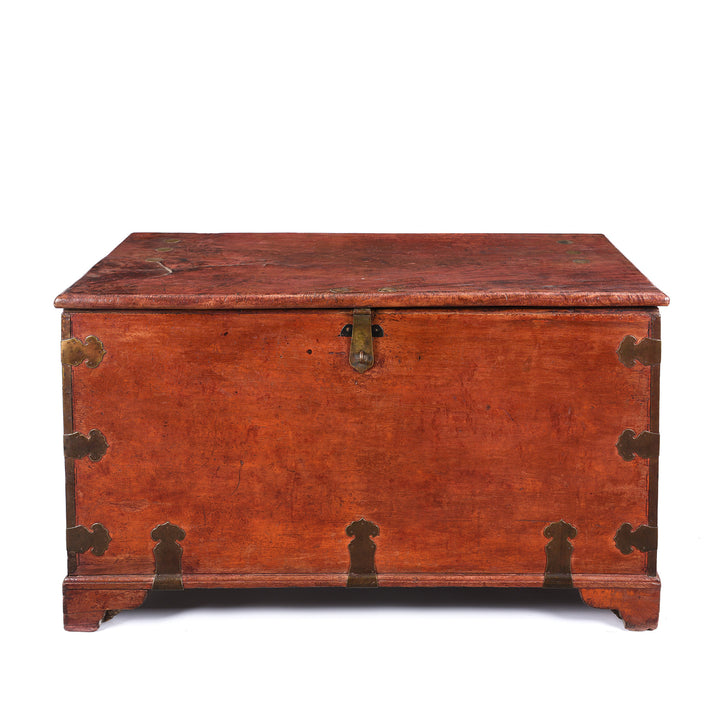 Antique Red Lacquer Camphor Chinese Chest - 18th Century | Indigo Antiques