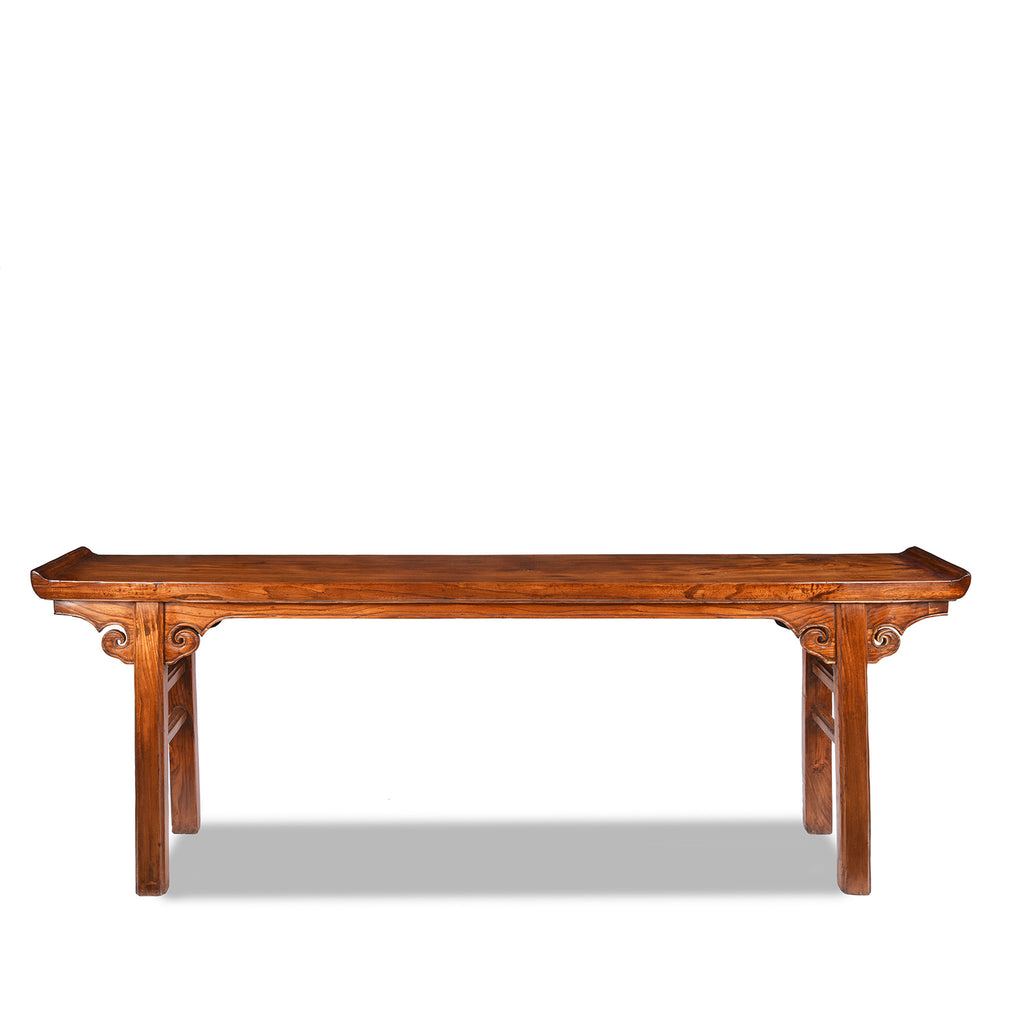 Red Elm Altar Table From Jiangsu - 19th Century