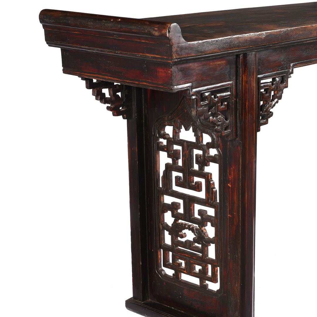Panel Detail From Antique Chinese Altar Table From Shanxi Province - 19th Century | Indigo Antiques