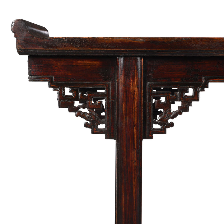 End Detail From Antique Chinese Altar Table From Shanxi Province - 19th Century | Indigo Antiques