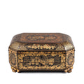 Black Lacquer Canton Export Sewing Box - Early 19th Century