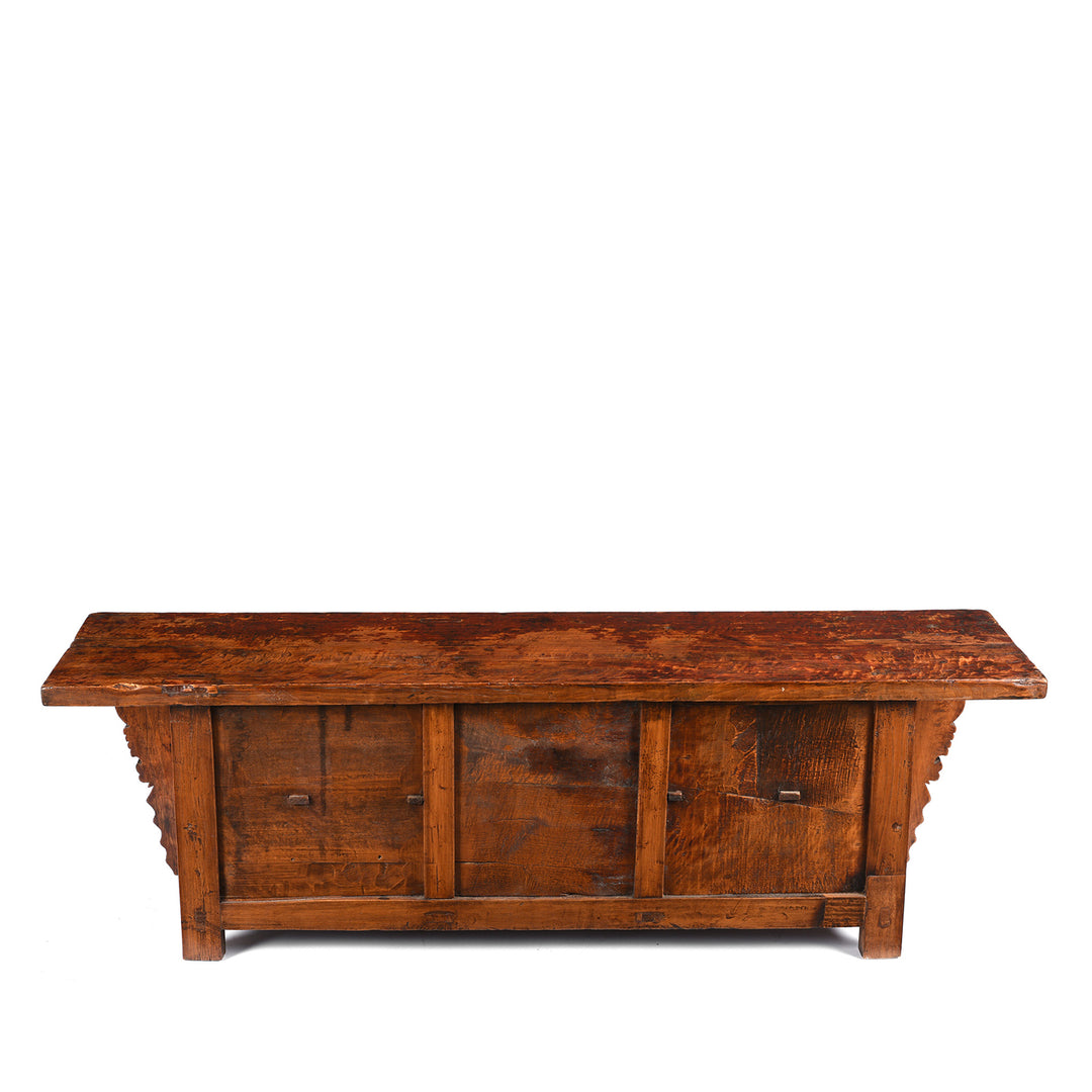 Painted Mongolian Kang Low Cabinet - Late 19thC