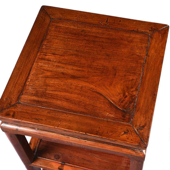 Huali wood grain framed by cypress / baimu wood frame from an antique Chinese scholars stand from Jiangsu | Indigo Antiques