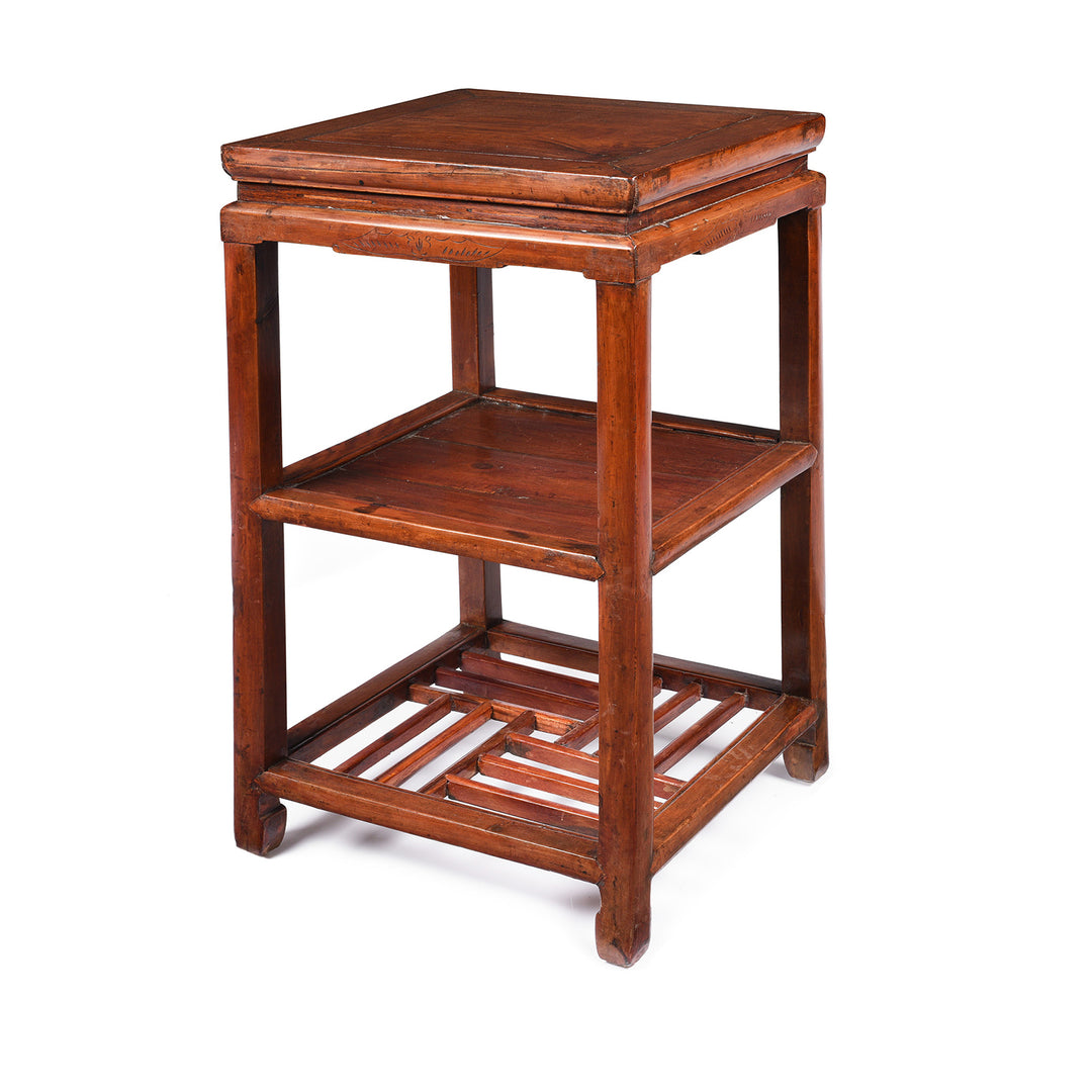 Antique Huali & baimu Chinese Flower Stand from Jiangsu - 19th Century | Indigo Antiques
