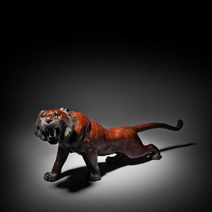 Antique Japanese Bronze Tiger Okimono - Meiji Era | Indigo Antiques