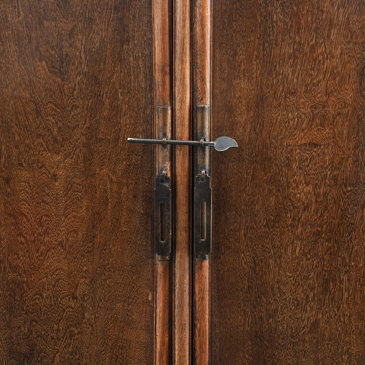 Detail From Antique Pair of Chinese Jichimu Taper Cabinets On Stand - Qing Dynasty | Indigo Antiques