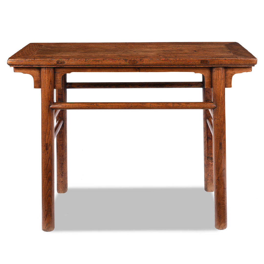 Antique Chinese Ming Style Elm Half Table From Shanxi Province - 19th Century | Indigo Antiques