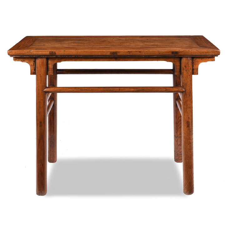 Elm Half Table From Shanxi Province - 19th Century