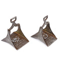 Indo-Persian Silver Inlaid Damascened Steel Stirrups - 19th Century