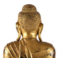 Gilded Teak Standing Mandalay Buddha - Ca 1920