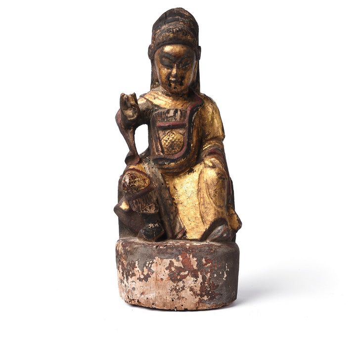 Qing Dynasty Guan Yu Figure - 18th Century Indigo Antiques