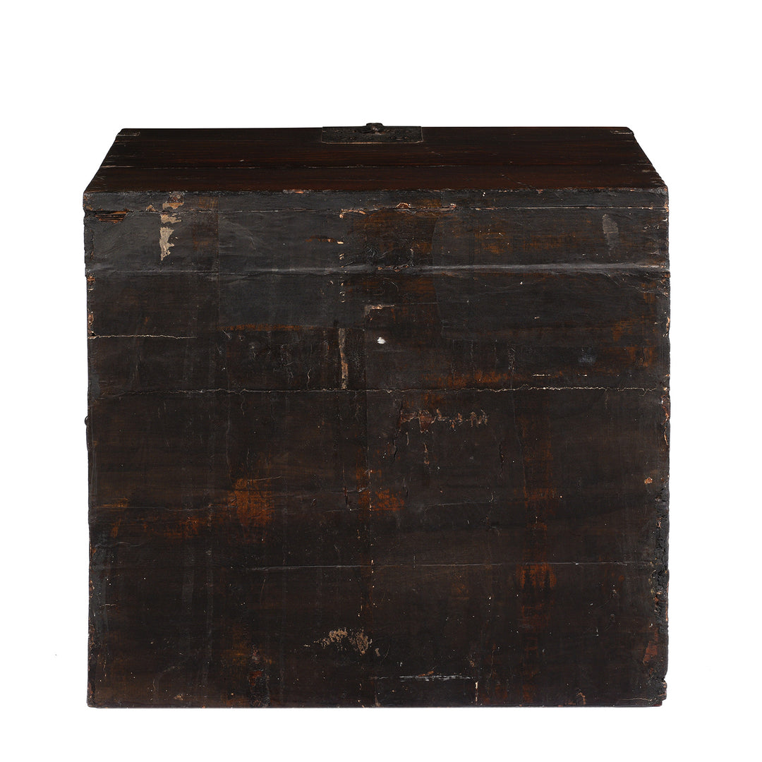 Back Of Antique Korean Pine & Iron Bandaji From Yangsan - 19th Century