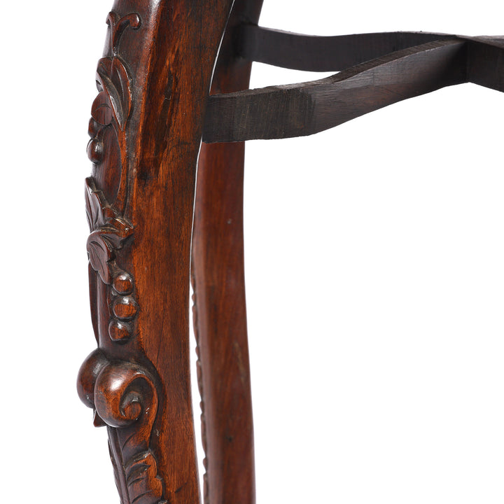 Detail From Antique Chinese Hongmu Jardinière Stand With Inset Marble -19th Century | Indigo Antiques