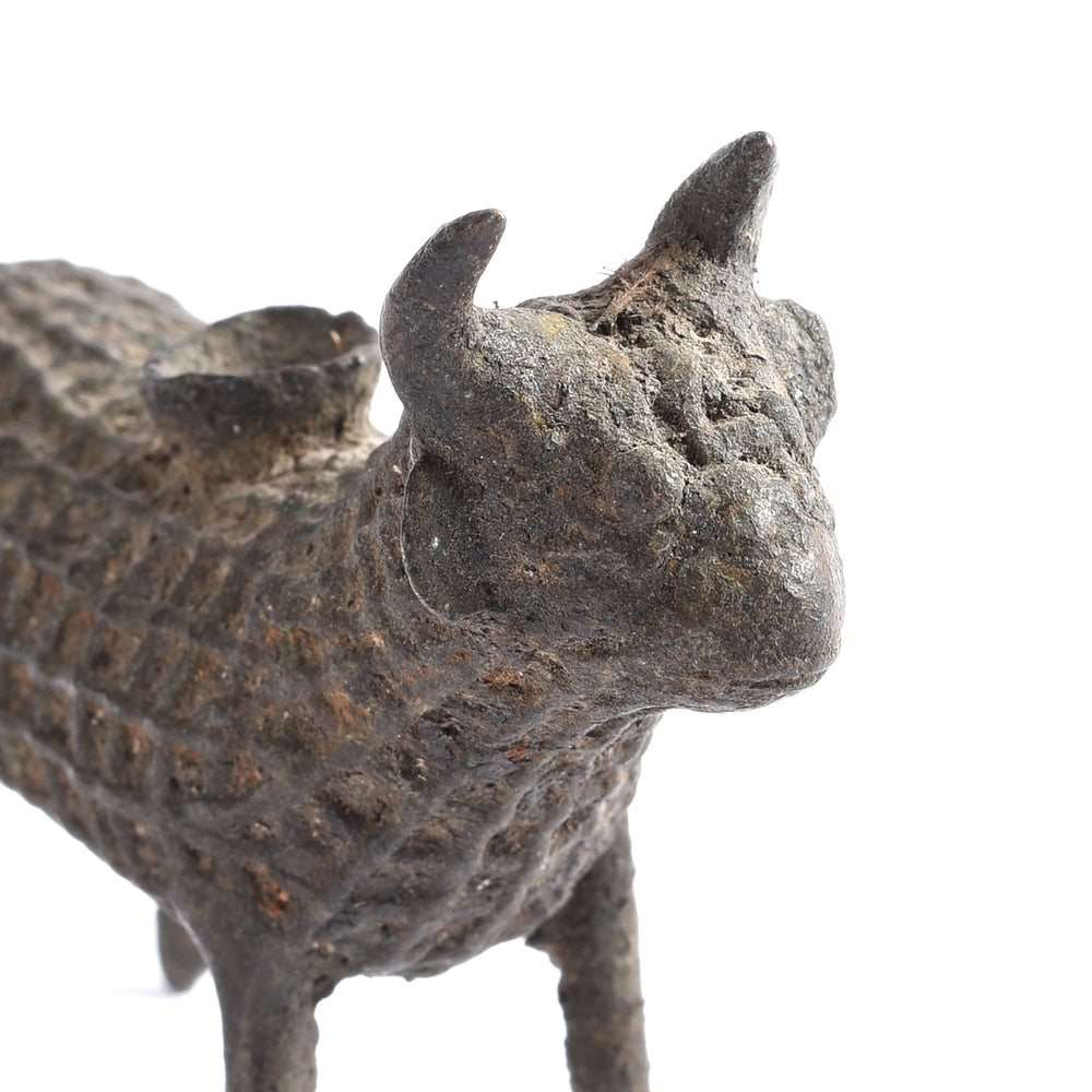 Detail From Gond Dokra work Brass Cow From Orissa - Early 20thC | Indigo Antiques