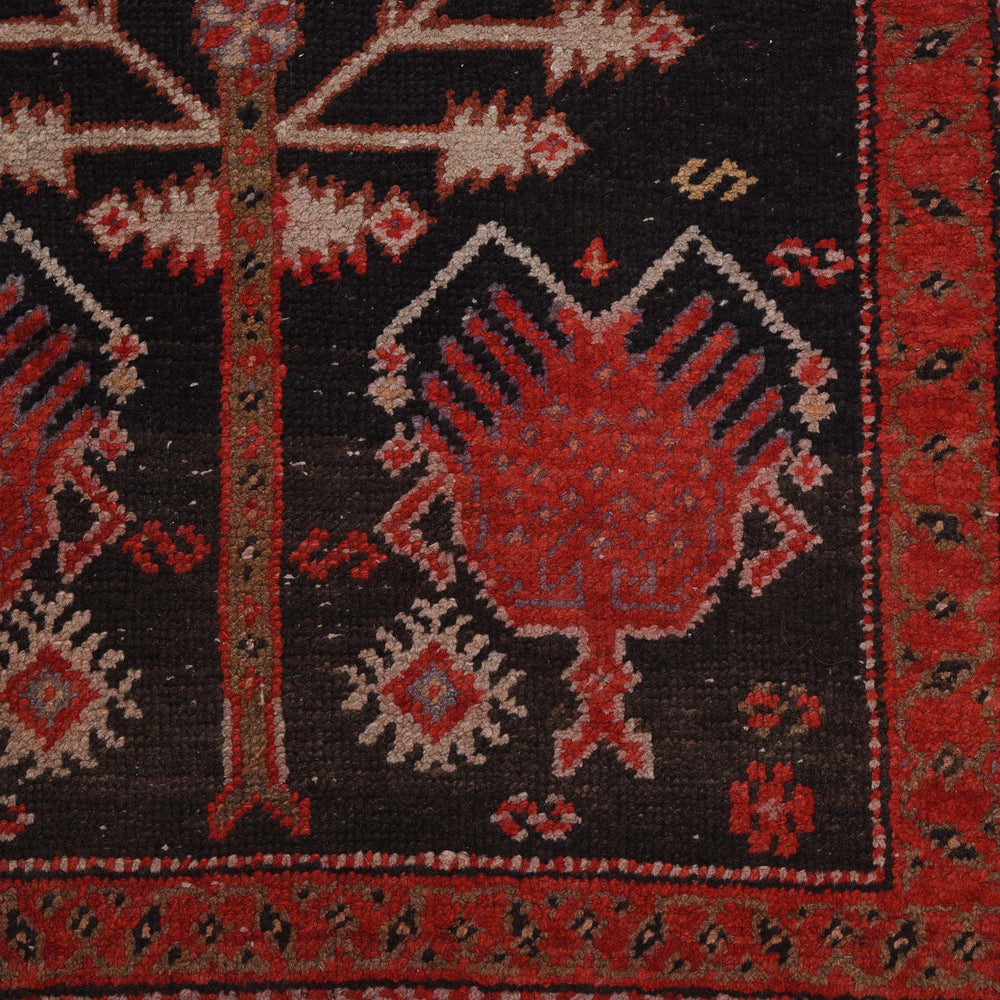 Detail From Hamadan Rug All Over Herati Design from North West Persia - Ca 1920 | Indigo Antiques