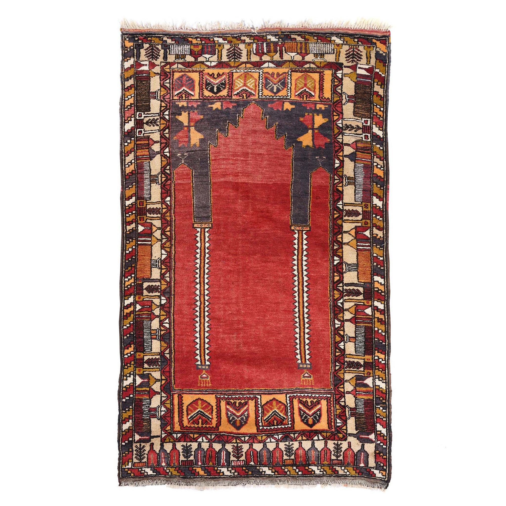 Anatolian Konya Prayer Rug - Ca 80 yrs old | Indigo Antiques