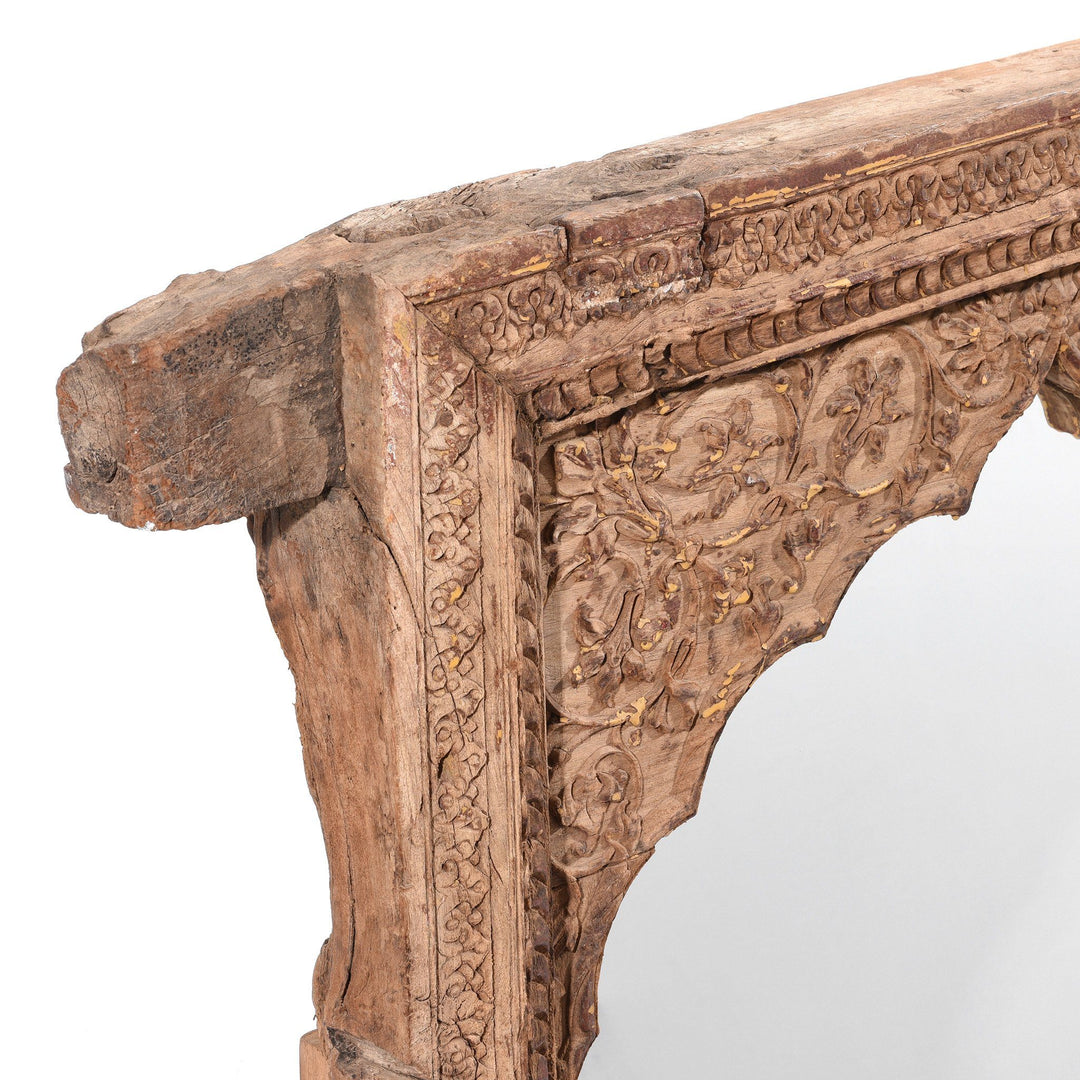 Depth Detail From Carved Indian Mughal Window Shutter From Hyderabad - 18thC | Indigo Antiques