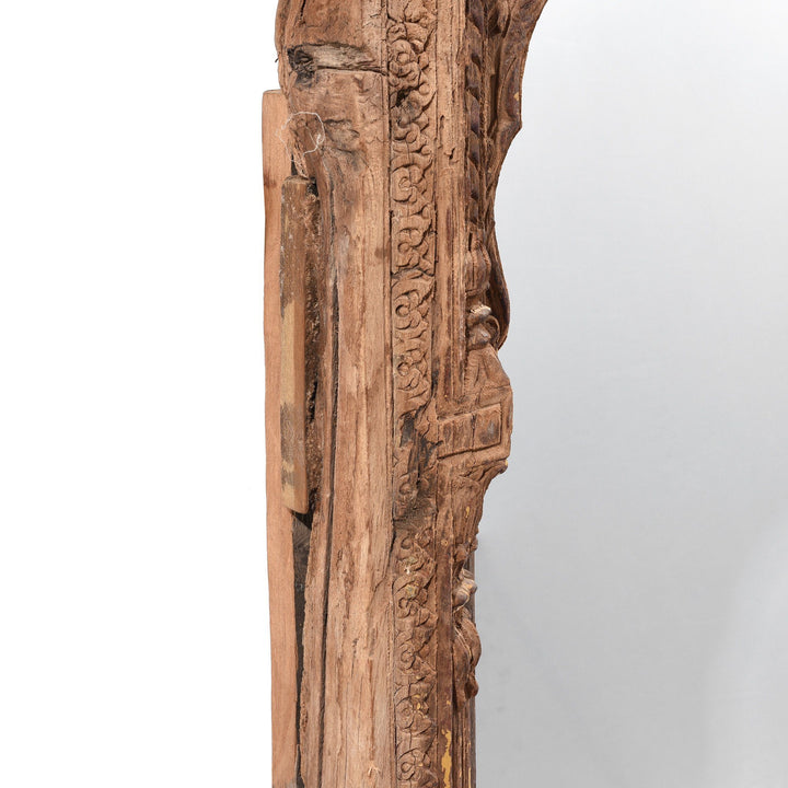 Detail From Carved Indian Mughal Window Shutter From Hyderabad - 18thC | Indigo Antiques