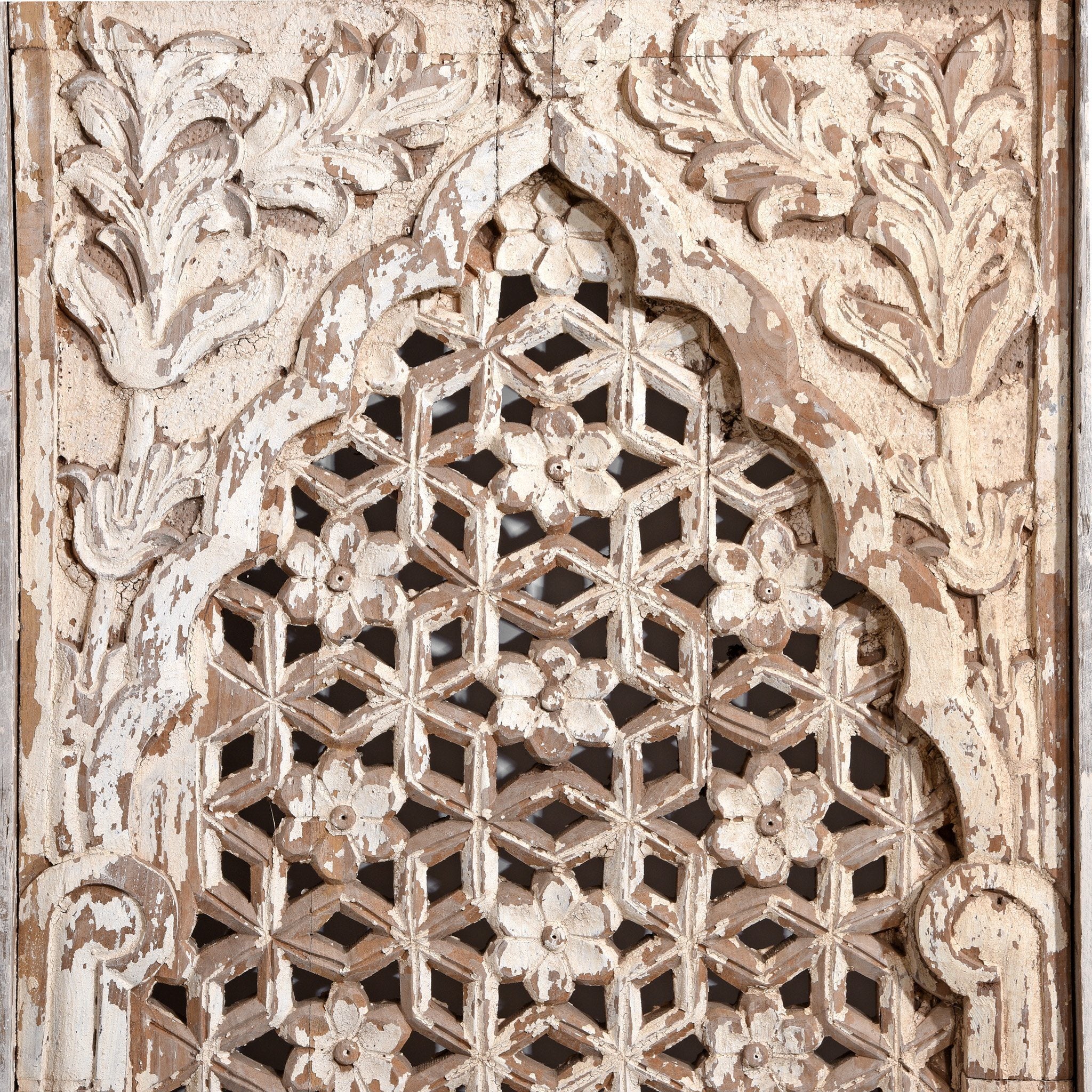 Carved Jali Purdah Screen - Mughal Style Carved Jali Purdah Screen - Mughal Style