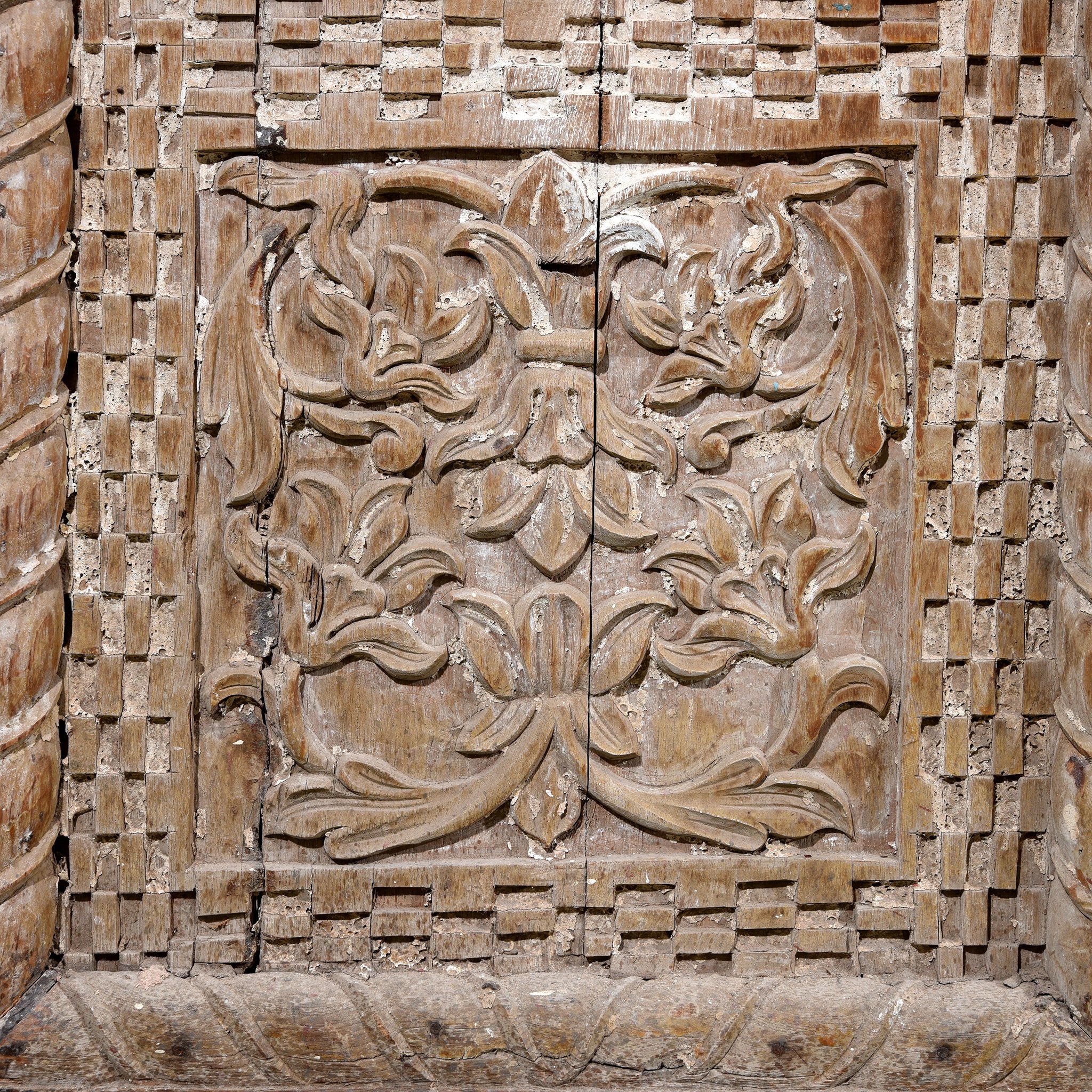Carved Jali Purdah Screen - Mughal Style Carved Jali Purdah Screen - Mughal Style
