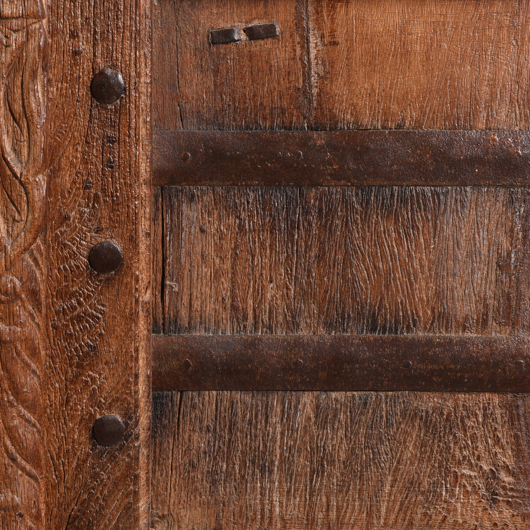 Carved Roheda Doors From Bikaner - 19thC - 94 x 10 x 153 (wxdxh cms) - A6143