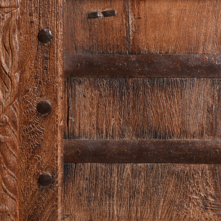Carved Roheda Doors From Bikaner - 19thC - 94 x 10 x 153 (wxdxh cms) - A6143