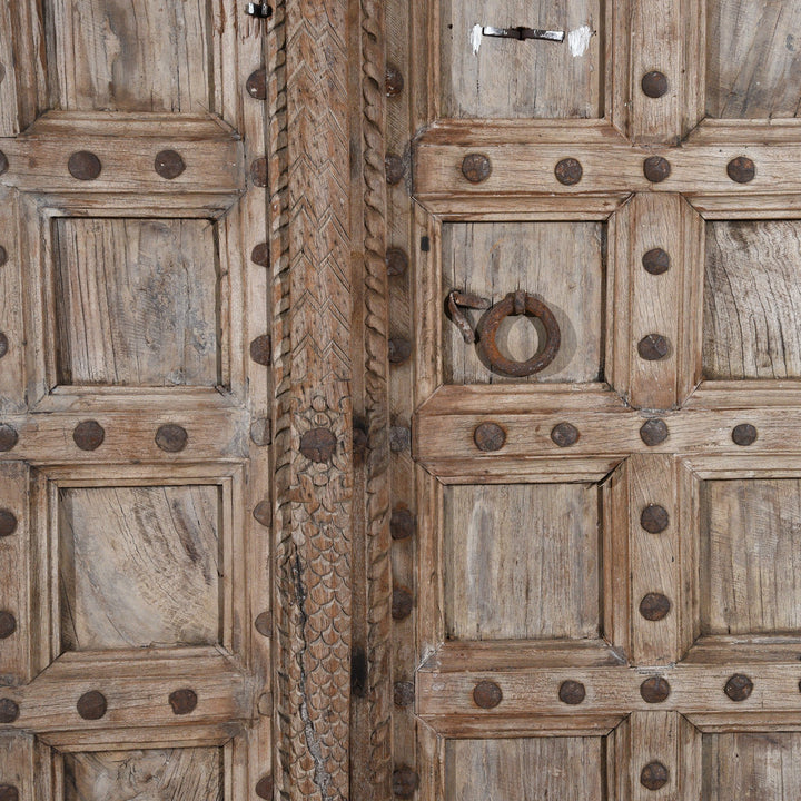 Carved Rosewood Door & Frame From Punjab - 19thC