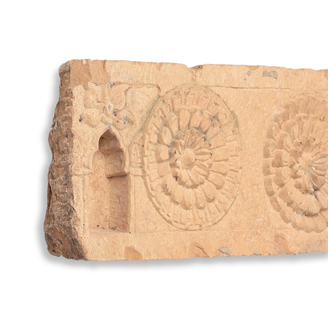 Detail From Carved Stone Lintel Panel With Ganesh From Jaisalmer - 19thC | Indigo Antiques