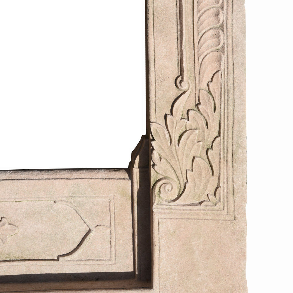 Carving Detail From Carved Stone Window From Punjab - 19thC | Indigo Antiques