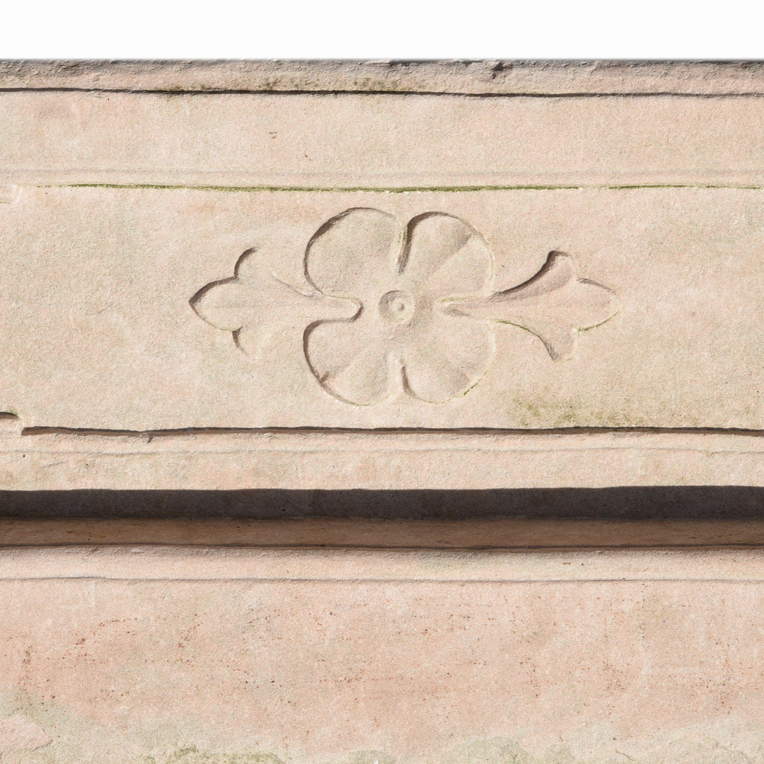 Carving Detail From Carved Stone Window From Punjab - 19thC | Indigo Antiques