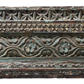Carved Teak Architectural Panel With Horses - 19thC
