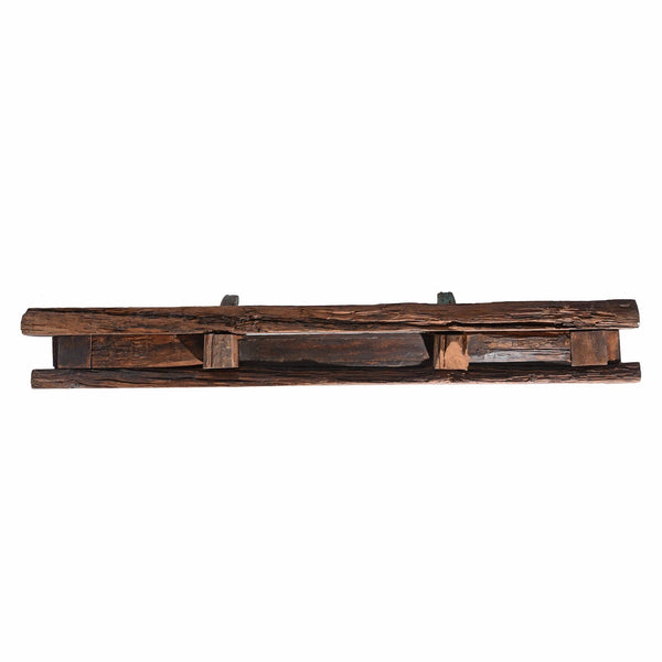 Carved Teak Architectural Panel With Horses - 19thC