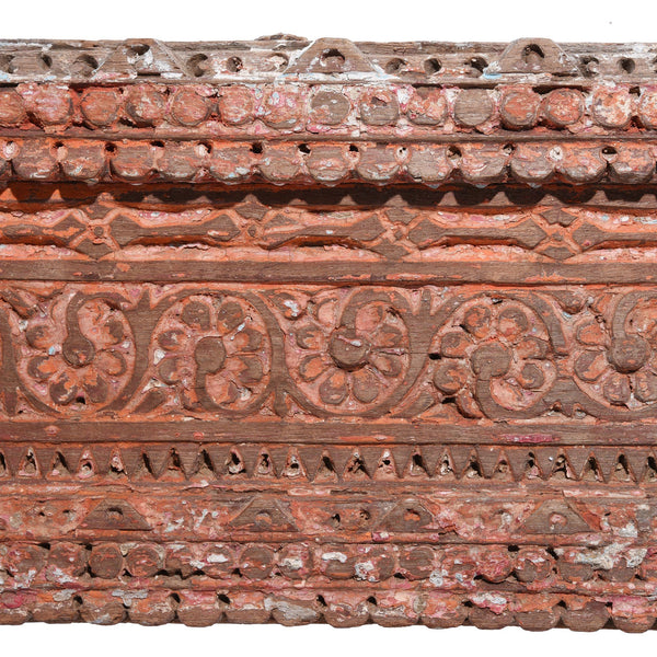 Carved Teak Horse Architectural Corbel From Gujarat - 19thC
