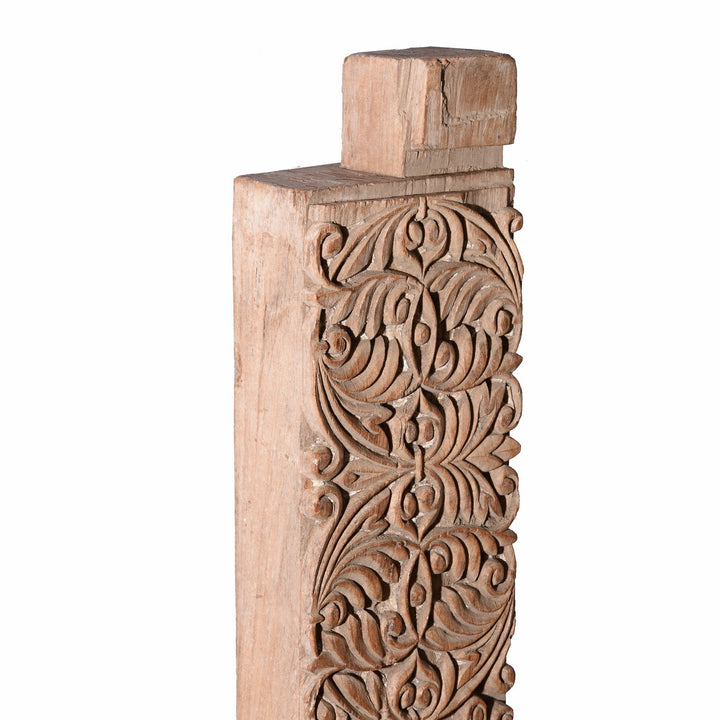 Carved Teak Peacock Lintel Panel From Andra Pradesh - 18thC | Indigo Antiques