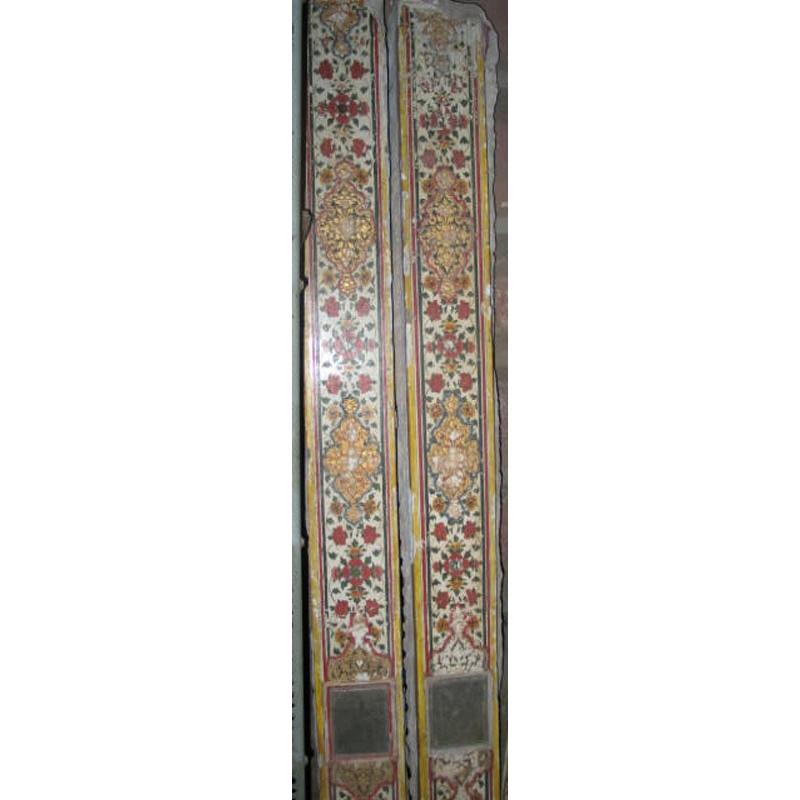 Gilded & Painted Stone & Plaster Door Panel - Early 19thC | Indigo Oriental Antiques
