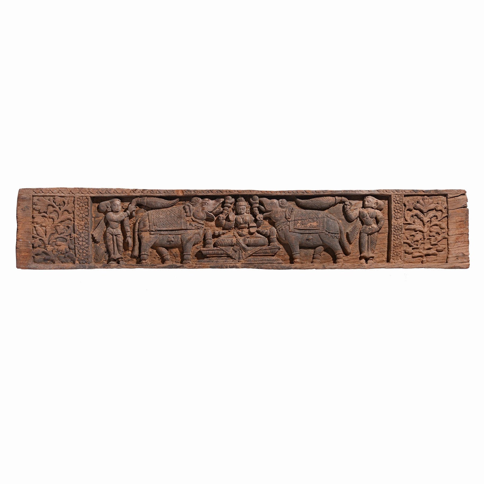 Indian Carved Elephant Panel - Mughal Style - 18thC | Indigo Antiques