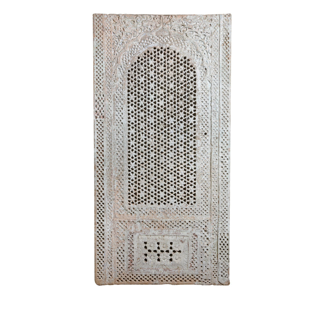 Antique Indian Stone Jali Work Window Panel From Jodhpur - 19thC | Indigo Antiques
