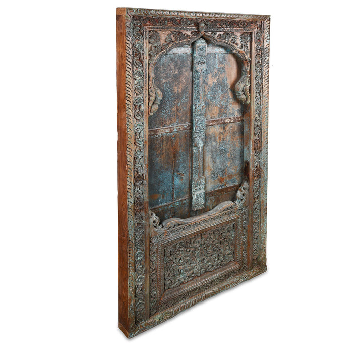 Side View Of Old Carved Mughal Window Shutter - 18thC | Indigo Antiques