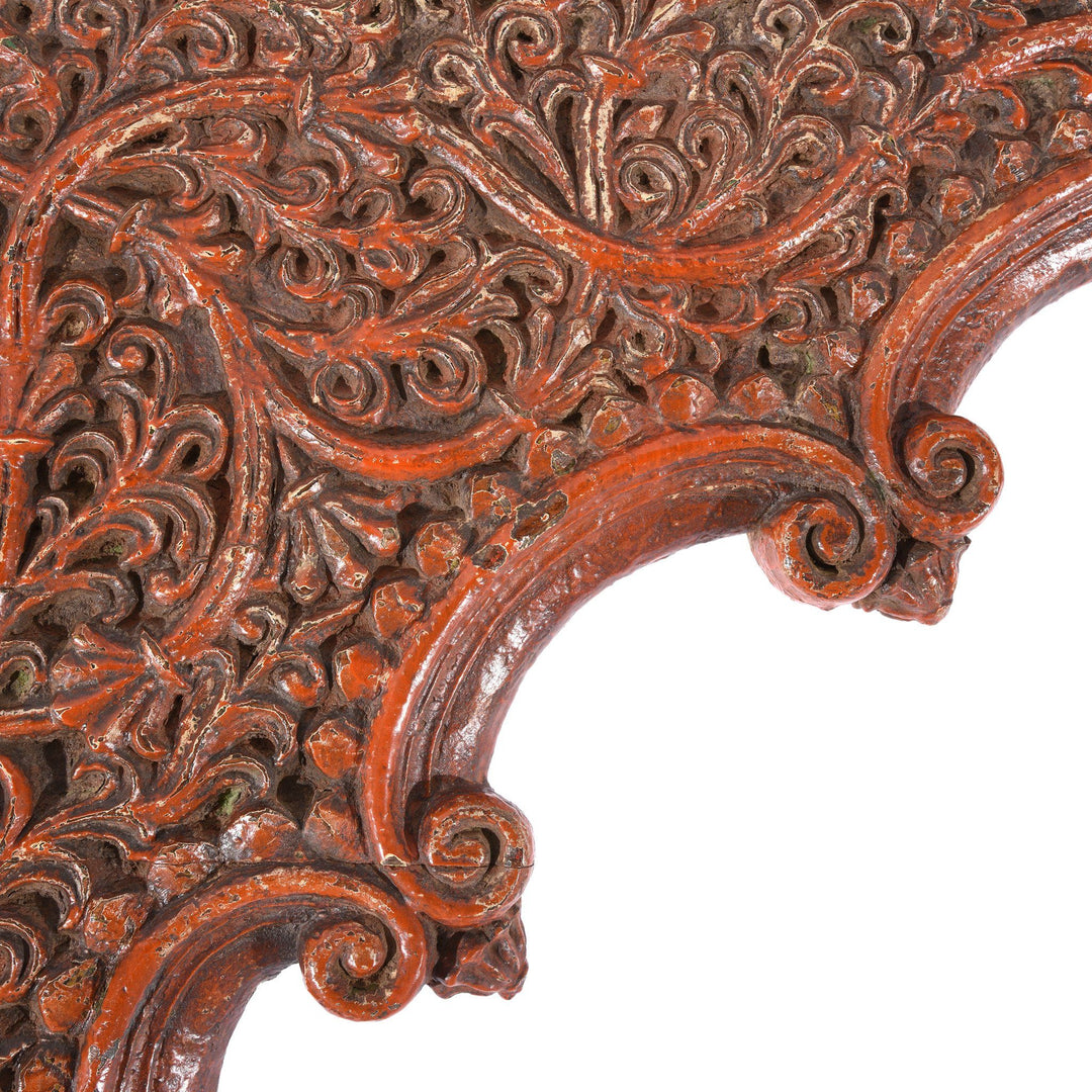 Old Carved Teakwood Double Arch from Maharashtra - 19thC | Indigo Antiques