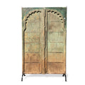 Old Green Painted Indian Door - 19thC